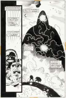 Mignola, Mike - Mike Mignola and Carlos Garzón Cosmic Odyssey #4 Story Page 10 Original Art (DC, 1989)....