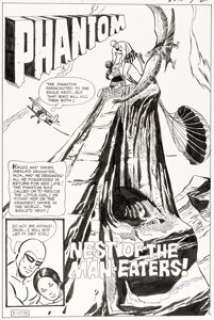 Boyette, Pat - Pat Boyette The Phantom #46 Splash Page 1 Original Art (Charlton, 1971)....