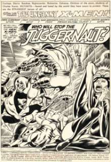 Cockrum, Dave - Dave Cockrum and Sam Grainger The X-Men #102 Splash Page 1 Original Art (Marvel, 1976)....