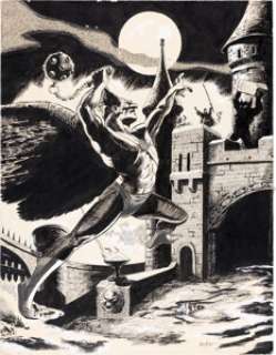 Newton, Don - Don Newton Rocket‘s Blast Comicollector Hawkman, Hangman, and Captain Marvel Original Art Group of 3 (G.B. Love, c... (Total: 3 Original Art)