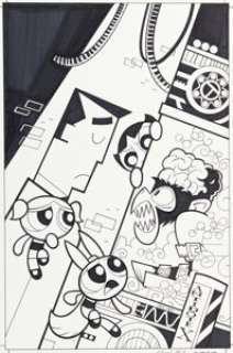 Troy Little Powerpuff Girls #2 Cover (IWD, 2013)....