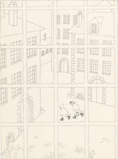 Albert Dubout Les Gaités de l‘Escadron Illustration Original Art (Édition du Livre, 1951)....