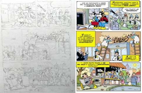 Casty (Andrea Castellan), Marco Nucci | Topolino I TL 3429-1P - “Io sono macchia nera” - Signed Original Comic Page by Casty - page 58 - (2021) | Catawiki