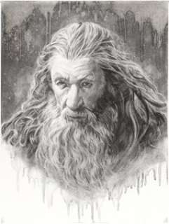 Michael C. Hayes - Gandalf Illustration Original Art (2018)....