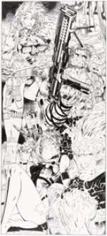 Jim Lee And Alex Garner | Gen 13 #1 Centerfold Poster Illustration Original Art (Image, 1994).... (Total: 2 Original Art) | Heritage