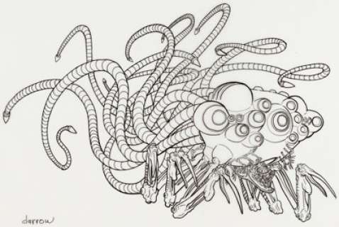 Geof Darrow The Matrix Comics Sentinel Design Illustration Original Art (undated).