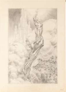 Alex Raymond LOOK Magazine Vol.6 #21 Splash Page Pencil Illustrations Original Art Group of (2) dated 10-20-1942 (LOOK Inc., 1942). | Heritage