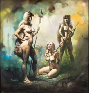 Boris Vallejo - Captive of Gor Vol. 7 Paperback Cover Original Art (Del Rey, 1977).