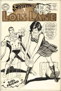 Curt Swan and Neal Adams - Superman‘s Girl Friend, Lois Lane #80 Cover Original Art (DC, 1968). (Total: 2 Original Art)