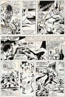 Rich Buckler and Klaus Janson Marvel Spotlight #33 Story Page 8 Deathlok Original Art (Marvel, 1977).