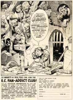 Jack Davis MAD #8 "E.C. Fan-Addict Club" Subscription Illustration Original Art (EC, 1954). | Heritage