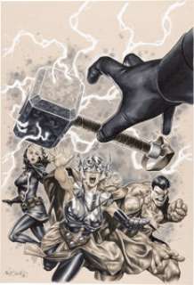 Mark Brooks Avengers #678 Cover Original Art (Marvel, 2018).