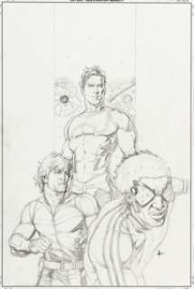 Gary Frank and Jon Sibal Supreme Power #6 Cover Original Art (Marvel, 2004).