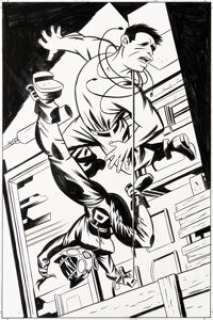 Darwyn Cooke and Mike Allred Catwoman #4 Splash Page 2 Original Art (DC, 2002).