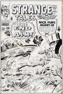 Jack Kirby and Mike Esposito Strange Tales #149 Nick Fury Cover Original Art (Marvel, 1966).