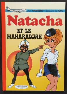 Walthéry / Gos | Natacha T2 - Natacha et le Maharadjah + suppléments + dédicace couleur - C - TL - Cartonné - (2022) | Catawiki
