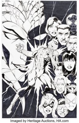 Mark Bagley The Amazing Spider-Man #65 (959) Cover Original Art (Marvel, 2025). | Heritage