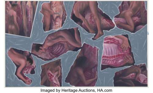 Didier Eberoni Carcasses Painting Original Art (Les Humanoïdes Associés, 1983). (Total: 2 Original Art)