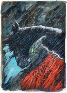 Simon Davis Spawn: The Dark Ages Unused Cover Original Art (Image, c. 2000).