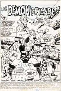John Buscema, Don Perlin, and Vince Colletta Thor #213 Splash Page 1 Original Art (Marvel, 1973).