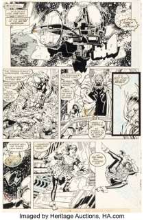Jim Lee and Art Thibert The Uncanny X-Men #269 First Appearance of Warlord Xavier Story Page 10 Original Art (Marvel, 1990).