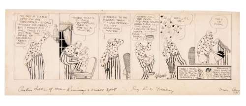 "RUBE GOLDBERG CARTOON FOLLIES OF 1926" DAILY COMIC STRIP ORIGINAL ART. | Hake’s