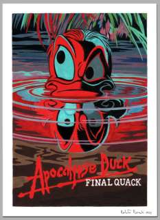 Roberto Ronchi | Donald Duck, Uncle Scrooge - "Apocalypse Duck" (Final Quack) - Parody of the poster of "Apocalypse Now" Final Cut (2023) | Catawiki