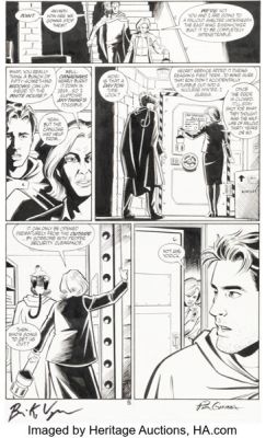 Pia Guerra and José Marzán Jr. Y: The Last Man #3 Story Page 5 Original Art (DC/Vertigo, 2002).