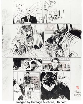 Paul Pope Batman: Year 100 #3 Story Page 34 Original Art (DC, 2006). | Heritage