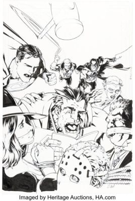 Gene Ha DCU Halloween Special ‘09 #1 Cover Original Art (DC, 2009).