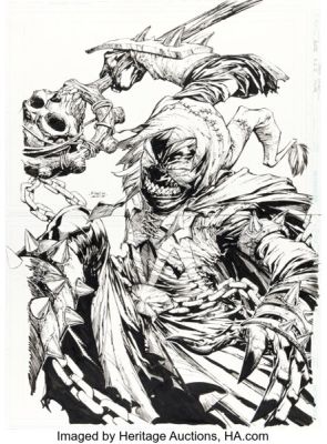 David Finch Rose #2 Spawn Month Variant Cover Original Art (Image, 2017). | Heritage