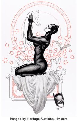 Frank Cho Catwoman: Uncovered #1 Variant Cover Original Art (DC, 2023). | Heritage