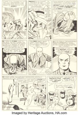 Jack Kirby and Chic Stone Fantastic Four #28 X-Men Story Page 5 Original Art (Marvel, 1964). | Heritage