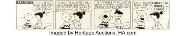 Charles Schulz Peanuts Daily Comic Strip Original Art dated 9-28-54 (United Feature Syndicate, 1954). | Heritage