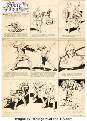 Hal Foster Prince Valiant #511 Sunday Comic Strip Original Art dated 11-24-46 (King Features Syndicate, 1946). | Heritage