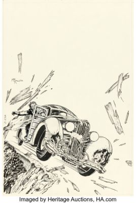Michael Kaluta The Shadow #4 Cover Original Art Group of 2 (DC, 1974). (Total: 2 Original Art) | Heritage