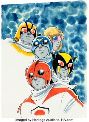 Yuji Hosoi Battle Fever J Cover Original Art (ST Comics, 1999). | Heritage