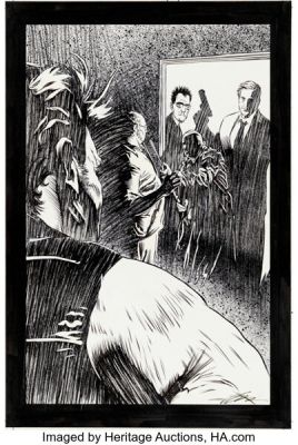 Lewis LaRosa and Tom Palmer Punisher Max #4 Splash Page 22 Original Art (Marvel, 2004).