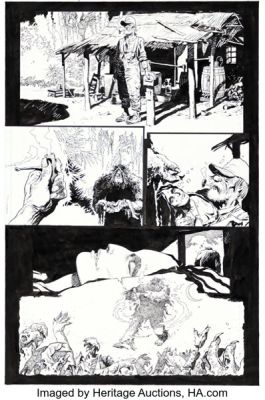 Enrique Breccia Swamp Thing #10 "Love in Vain Chapter 2" Story Page 8 Original Art (Vertigo, 2004). | Heritage
