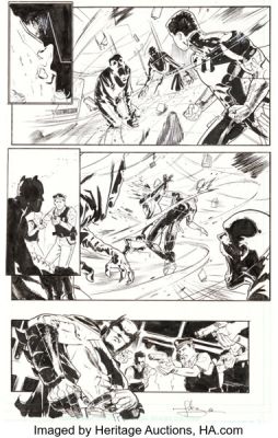 Javi Fernández Batman Eternal #45 Story Page 7 Original Art (DC, 2016).