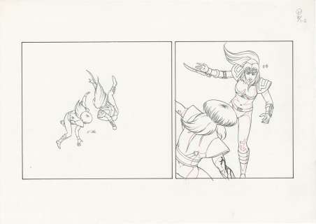 Buichi Terasawa’s handwritten draft manuscript "TAKERU" | Mandarake (Big Web)