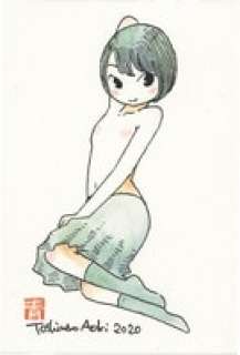 Toshinao Aoki Hand-Drawn Illustration "Mihebi " | Mandarake (Big Web)