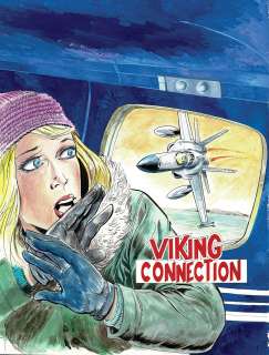 Albert Weinberg | Dan Cooper, Viking Connection, couverture originale à l’encre de chine et à l’aquarelle pour cet album paru en 1984 chez Novedi. | Septimus