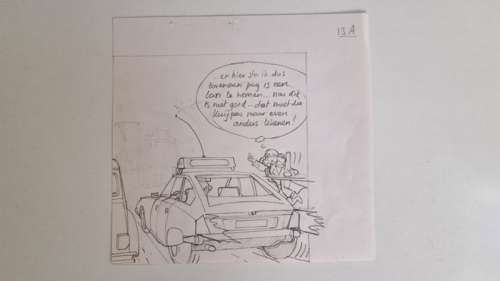 Kuijpers, Henk | Kuijpers, Henk - 8x Originele schetstekening - Franka 7 - De tanden van de draak - (1983) | Catawiki