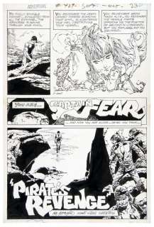 "ADVENTURE COMICS" #429 COMIC BOOK PAGE ORIGINAL ART PAIR. | Hake’s