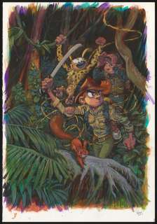 Yoann - Illustration originale,ex-libris - Spirou et Fantasio