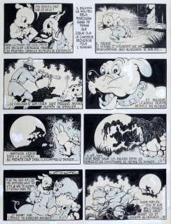 Calvo | Moustache et Trottinette, planche remontée n°11… | Millon