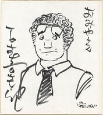 Shotaro Ishimori Hand-Drawn Shikishi)"Omiyasan" by Kanzaburo Torii | Mandarake (Big Web)