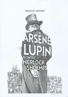 Armel Gaulme - Couverture originale - Arsène Lupin contre Herlock Sholmes