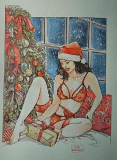 Raimondo, Luca - 1 Original colour drawing - Raimondo - "Sexy Santa Claus" - 2023 | Catawiki